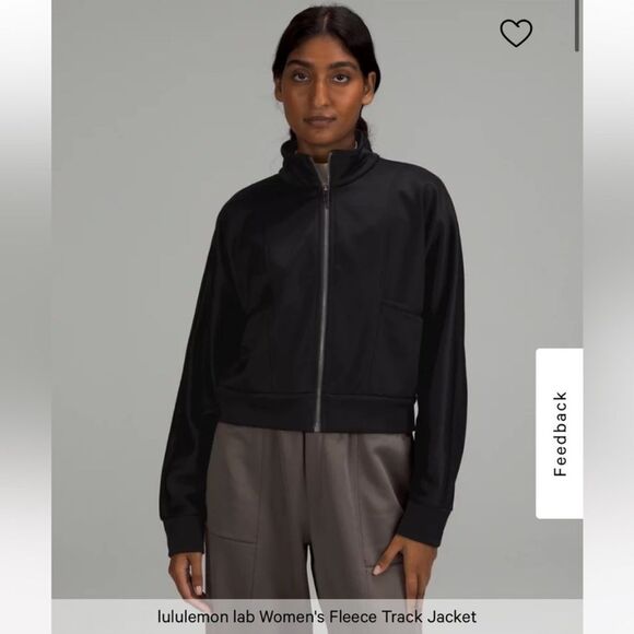 NWT Lululemon Lab W Fleece Track Jacket - Picture 1 of 11